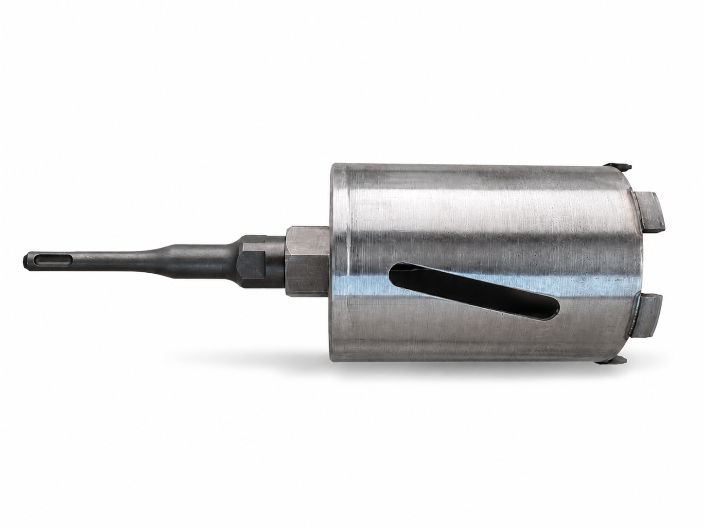 110 mm SDS Plus Elmas Duvar Delme Pançı | Adaptör ve Merkezleme Matkabı Dahil